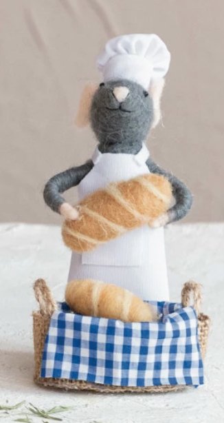 Wool Felt Mice in Outfit, 4 Styles - Mockingbird on Broad