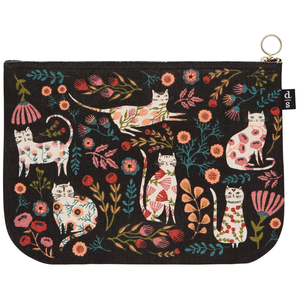 Zip Pouch - Catbloom - Large - Mockingbird on Broad