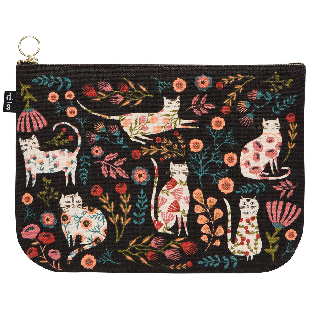 Zip Pouch - Catbloom - Large - Mockingbird on Broad