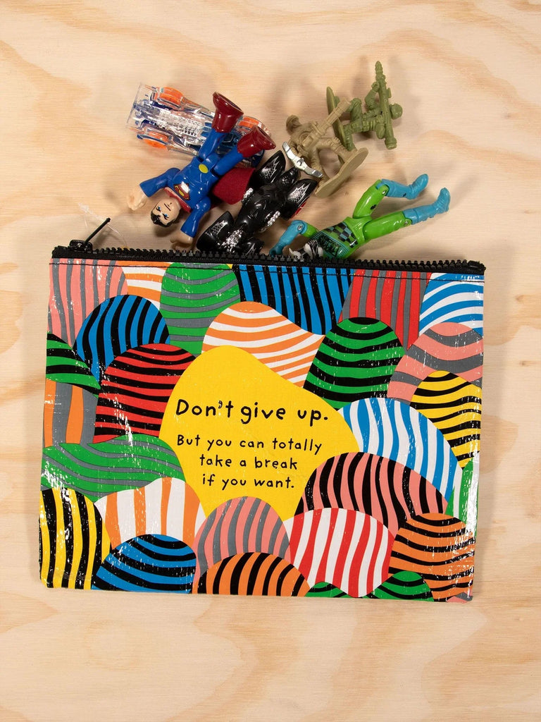 Zipper Pouch - Don't Give Up - Mockingbird on Broad