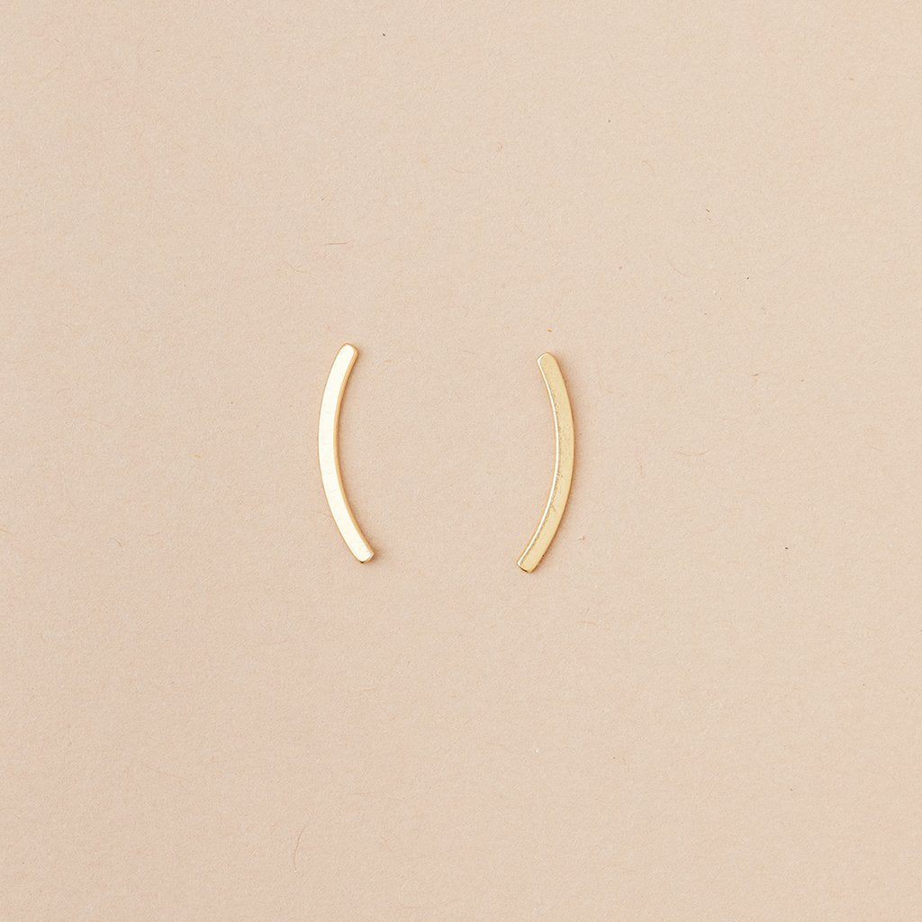 Refined Earring Collection - Comet Curve/Gold Vermeil - Mockingbird on Broad