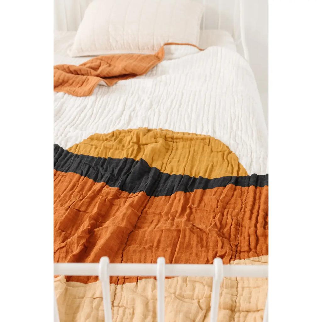 Large Throw Blanket - Sunset - Mockingbird on Broad