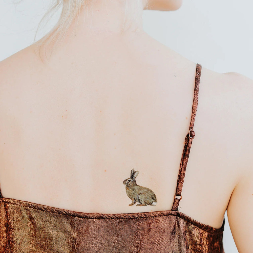 Tattly Temporary Tattoo - Bunny Rabbit - Mockingbird on Broad