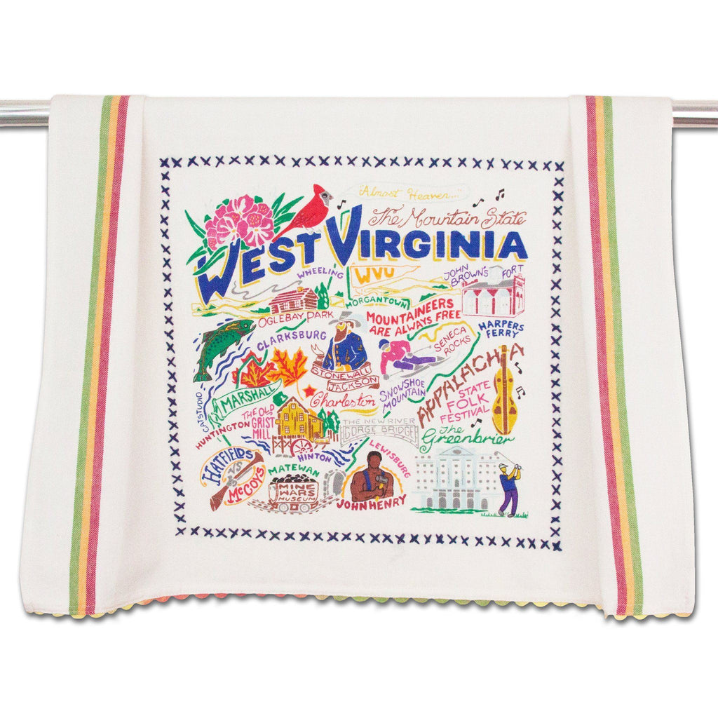 State Dish Towels - West Virginia - Mockingbird on Broad